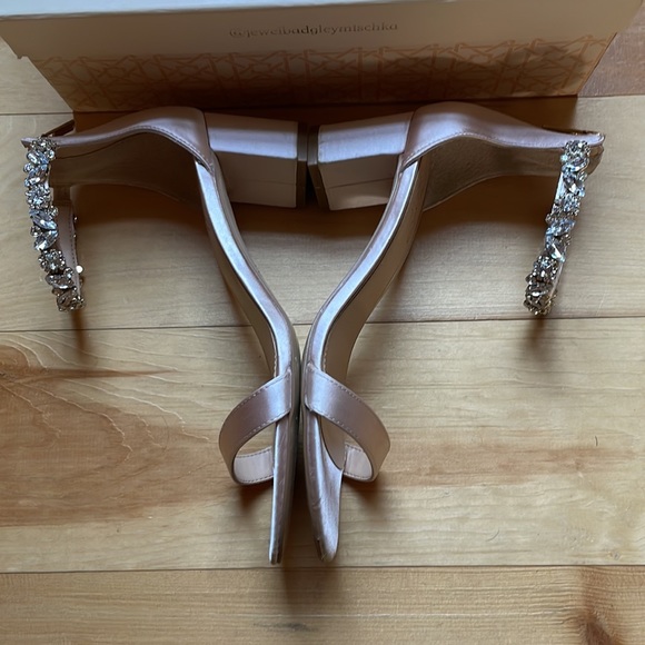 Catalina Ankle Strap Sandal by JEWEL BADGLEY MISCHKA, 7, color: champagne - Picture 4 of 16